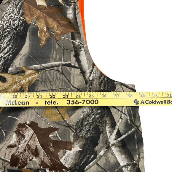 Bob Allen Reversible Camouflage Vest Mens 2XL Realtree Hardwoods Hunting - Picture 5 of 11